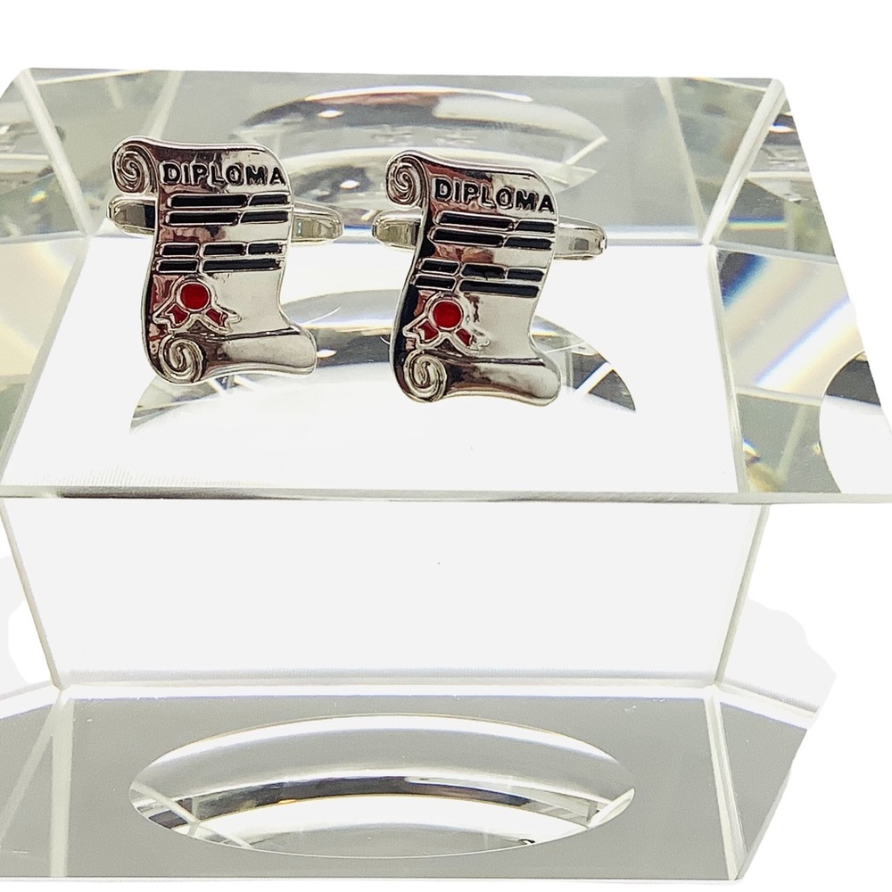New Grad Graduate Graduation Certificate Cuff Links